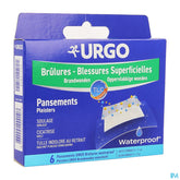 Urgo Brulures Superficielles Wtp Pansement 5x7cm 6